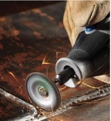 Disco De Uso Lateral Dremel Ez541Gr Para Esmerilhar 38,1Mm Metal, Soldas, Rebites E Oxidação - Sistema Ez Lock Troca Rápida 2615E541Ac
