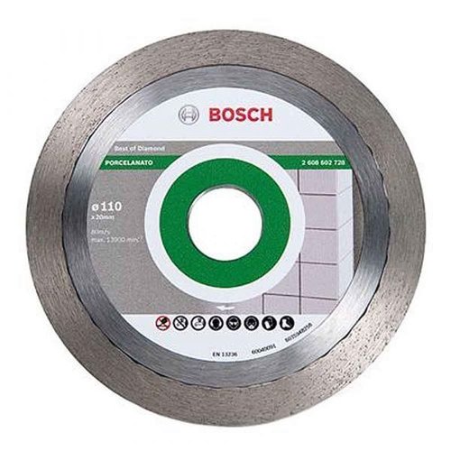 Disco Diamantado Liso Para Porcelanato 110 X 20 X 1,6 X 10 Mm - Bosch  2608602728