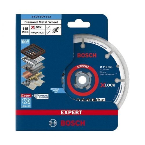 Disco Diamantado Para Metal 115Mm X-Lock - Bosch  2608900532
