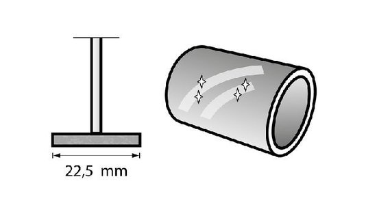 Disco Impregnado De Polir Dremel 425 De 25,4Mm (1") Para Ferro, Aço, Vidro, Cerâmica E Pedra 26150425Aa