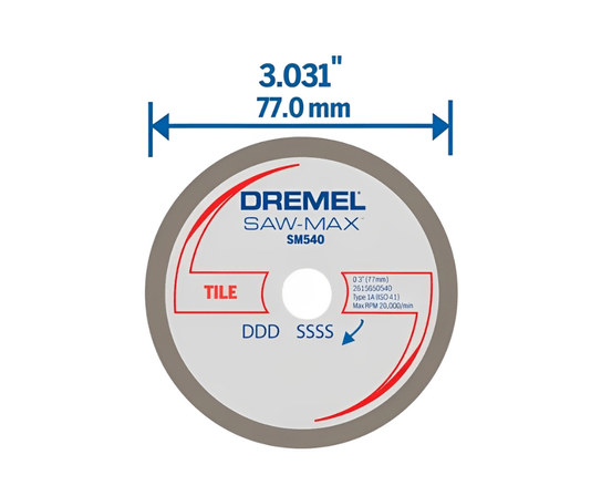 Disco Saw-Max Diamantado Para Alvenaria Cerâmica E Azulejos Dsm540 2615S540Jb - Dremel