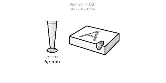 Ponta Diamantada Para Gravação 3/32'' 26157120Ac Dremel