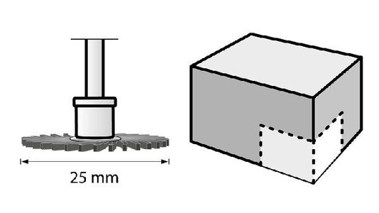 Escova Abrasiva Dremel Ez473Sa Para Detalhes 25,4Mm Grao 220 Fino Para Metal, Madeira, Aluminio E Plástico - Sistema Ez Lock Troca Rapida 2615E473Aa