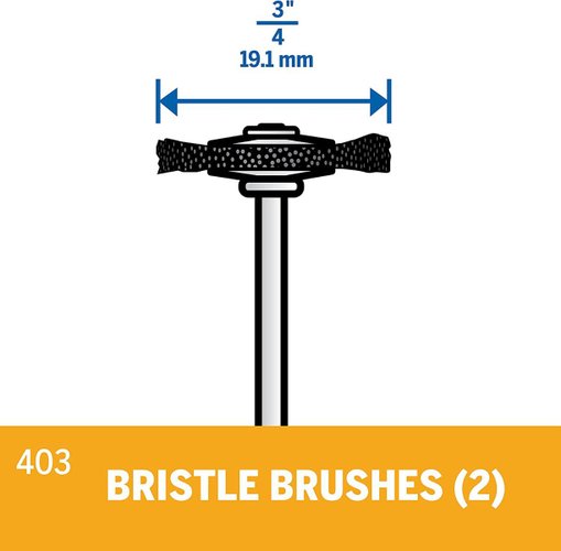 Escova Cerdas De Nylon Dremel 403 2 Unidades 26150403Aa