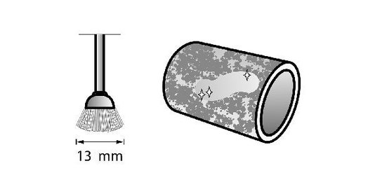 Escova De Latao Dremel 536 12,7Mm (1/2) Para Limpeza Sem Risco Em Ouro, Bronze, Cobre E Latao - 2 Unidades 26150536Ab