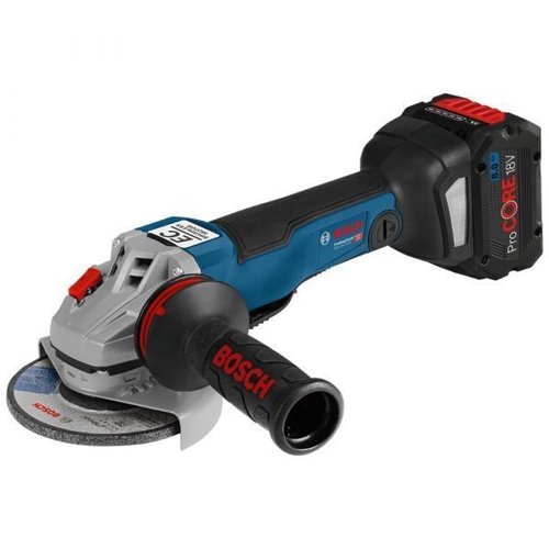Esmerilhadeira Gws18V-10Pc 125Mm 18V Procore + 2 Baterias + Carregador E Maleta Bosch 06019G3Ee0