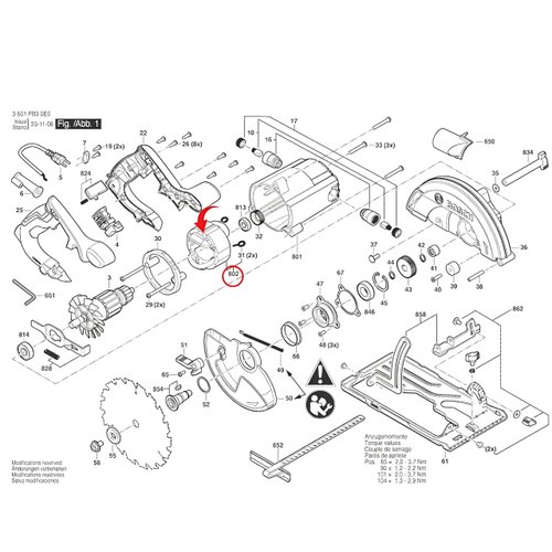 Estator 127V 16B3 - 1607000D14 - Bosch