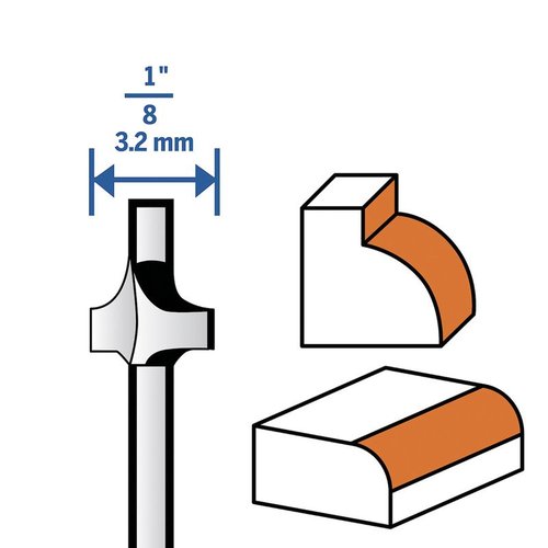 Fresa 615 Para Borda 1/8" Dremel 2615000615