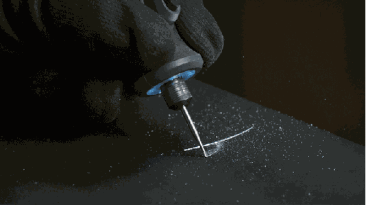 Fresa Escareador Para Gravar Dremel 110 Ponta Quadrada 1,9Mm Madeira, Metal, Couro, Plástico, Eva E Papelão 26150110Ac