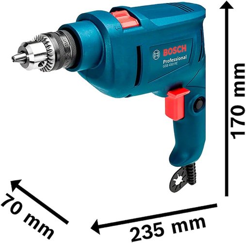 Furadeira De Impacto 3/8 Gsb 450 Re 450W 220V Bosch 06011B50E0
