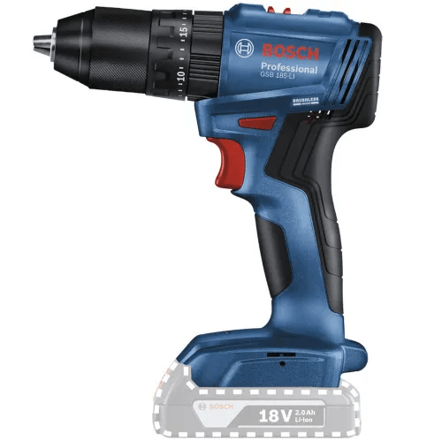 Furadeira Parafusadeira De Impacto 1/2" A Bateria 18V Brushless Sem Bateria - Gsb 185-Li Bosch 06019K31E3