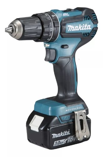 Furadeira Parafusadeira De Impacto 1/2" A Bateria 18V Brushless Com Maleta - Dhp485Rf1J 110V/220V