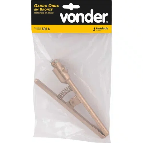 Garra Negativa/Obra para Solda 500 A Bronze 7440000500 VONDER