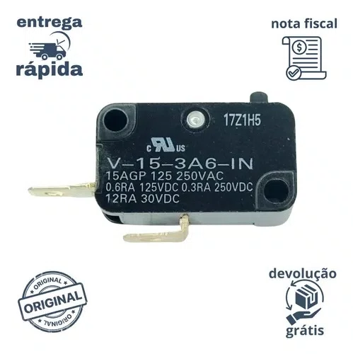 Interruptor V-15-3A6 P/ Aparador Bur141 Orig. Makita 6518918