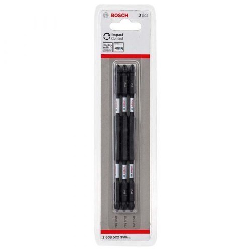 Bits Phillips Duplo Impact Control Para Parafusar Ph2-Ph2 150Mm Com 3 Unidades - Bosch 2608522358