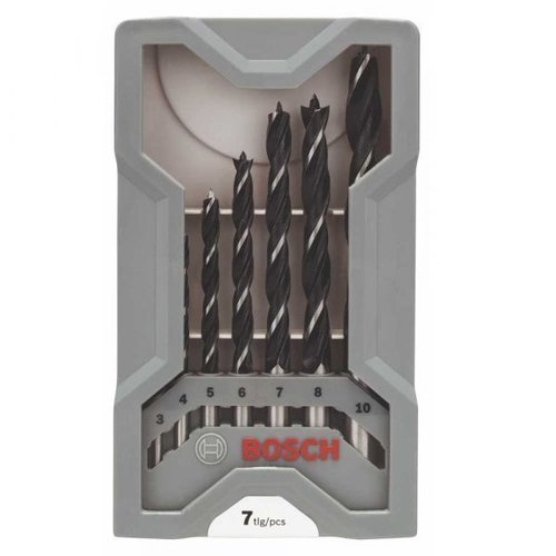 Jogo De Brocas Para Madeira 3-10Mm Com 7 Unidades- Bosch 2607017034