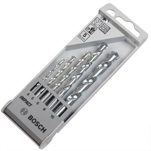 Jogo 5 Brocas Para Alvenaria 4, 5, 6, 8, E 10Mm Bosch 2608590090