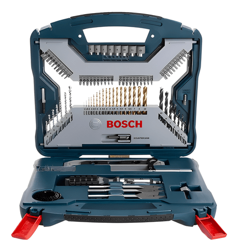 Jogo De Brocas X-line Titânio 100 Peças Bosch 2607017397