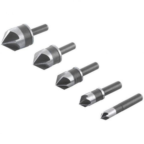 Jogo De Escariadores De Aço Rápido 1/4 Pol. A 3/4 Pol. Com 5 Peças - Vonder 3599143400