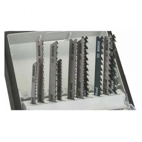 Jogo De Lâminas De Serra Tico Tico  Robust Line Para Madeira Com 10 Unidades - Bosch 2607010540