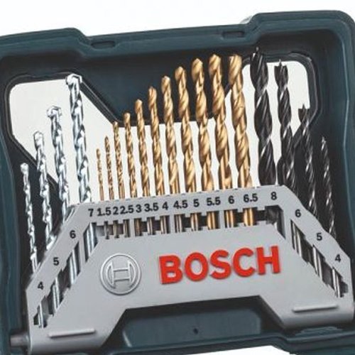 Jogo De Brocas E Bits Pontas De Titânio X-Line 30 Peças 2607017401 Bosch