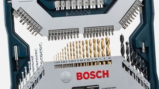 Kit De Pontas E Brocas Em Titânio X-Line Com 103 Peças - Bosch  2607017395