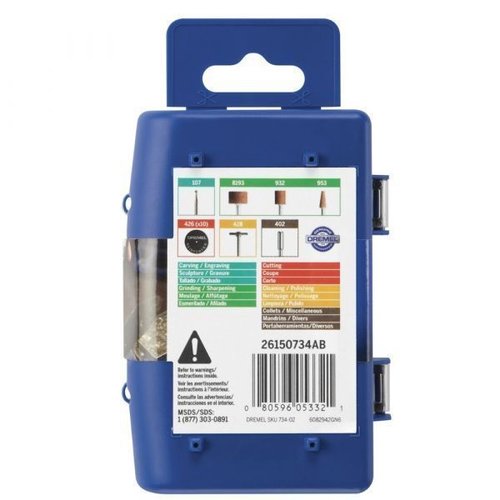 Kit De 20 Acessórios Dremel 733 Para Micro Retífica Para Madeira Esculpir, Lixar E Furar 26150734Ab