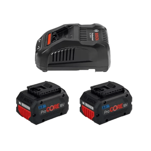 Kit 2 Bateria e 1 Carregador 18V 8AH 110V Bosch 0615A001CY