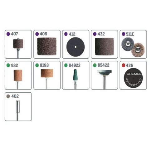 Kit De Lixar E Afiar Para Micro Retífica 31 Peças Dremel 26150727Ab