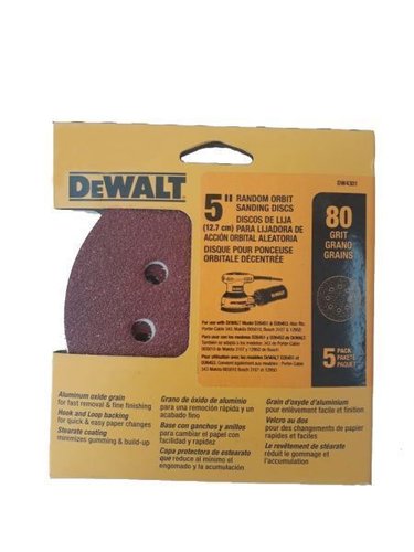 Disco De Lixa 5" Gr80 - Dewalt Dw4301X