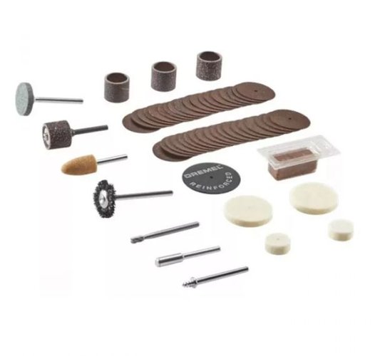 Kit 52 Acessórios De Uso Geral Para Micro Retífica Dremel 26150730Aa