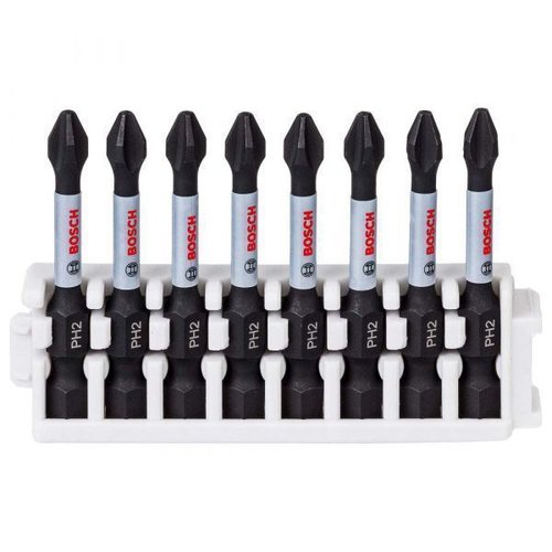 Kit Bit Ph2 Phillips Impact Control 50Mm 8 Unidades Bosch 2608522330