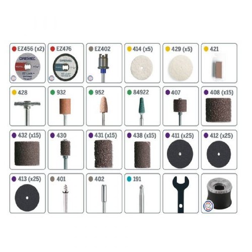 Conjunto De Acessórios Multiuso Com 160 Peças (710) - Dremel