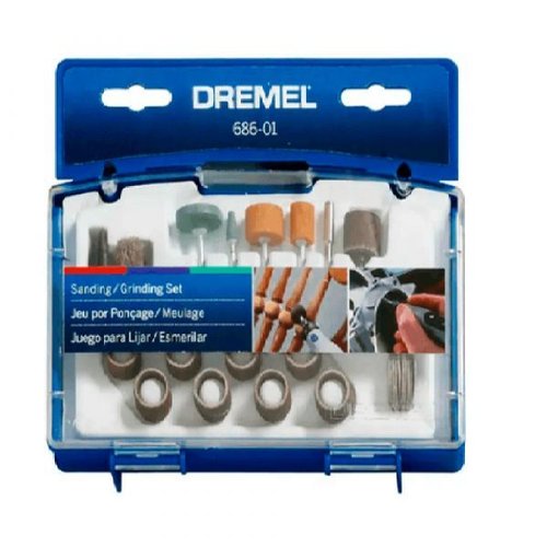 Kit De 31 Acessórios Dremel 686 Para Micro Retífica Para Cortar, Esmerilhar, Gravar E Lixar 26150686Aa Kit De 31 Acessórios Dremel 686 Para Micro Retífica Para Cortar, Esmerilhar, Gravar E Lixar 26150686Aa
