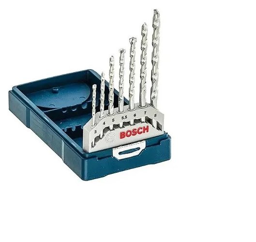 Kit De 7 Brocas Para Alvenaria Mini X-Line 3,0 A 8,0Mm Bosch 2607017509