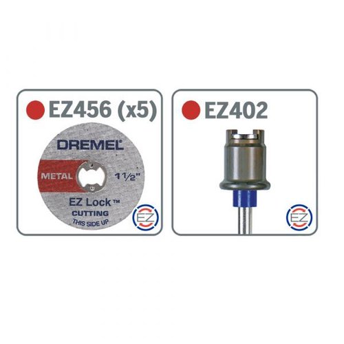 Kit De 5 Discos Dremel Ez406 De Corte 38,1Mm Com Espessura 1,1Mm (1 1/2) Para Metal - Sistema Ez Lock Troca Rápida 2615E406Ad