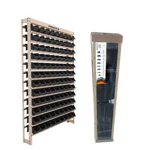 Kit Estante Gaveteiro 108 Gavetas Presto 93007