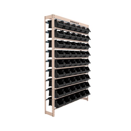 Kit Estante Gaveteiro Com 54 Gavetas Presto 93011