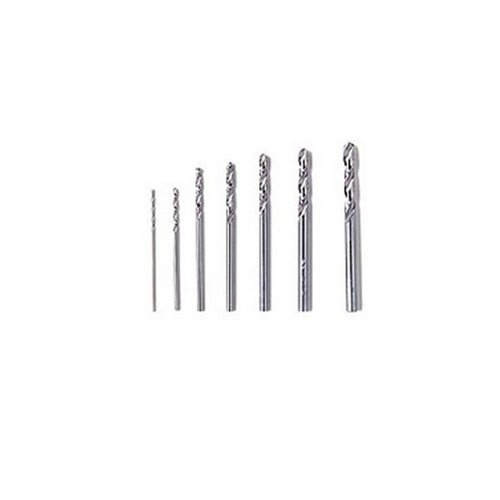 Kit Jogo De 7 Brocas Dremel 628 De Aço Rapido Para Madeira, Plástico, Ouro, Bronze, Latão E Aluminio 26150628Ae
