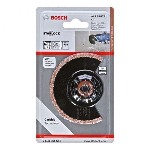 Lâmina De Serra  Circular Segmentada Acz 85 Rt3 85Mm Para Multicortadora - Bosch 2608661642