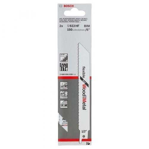 Lâmina De Serra Sabre S922Hf Com 2 Unidades- Bosch 2608656039