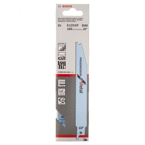 Lâmina De Serra Sabre S123Xf Com 2 Unidades - Bosch  2608654401