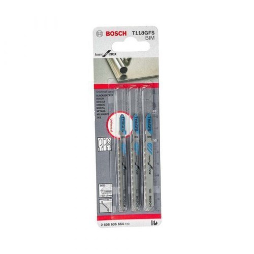 Lâminas De Serra Tico Tico T118Gfs Com 3 Unidades - Bosch  2608636664