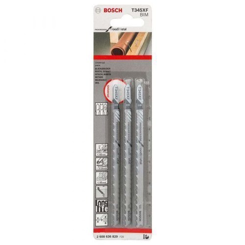 Lâminas De Serra Tico Tico T345Xf Com 3 Unidades - Bosch  2608636829