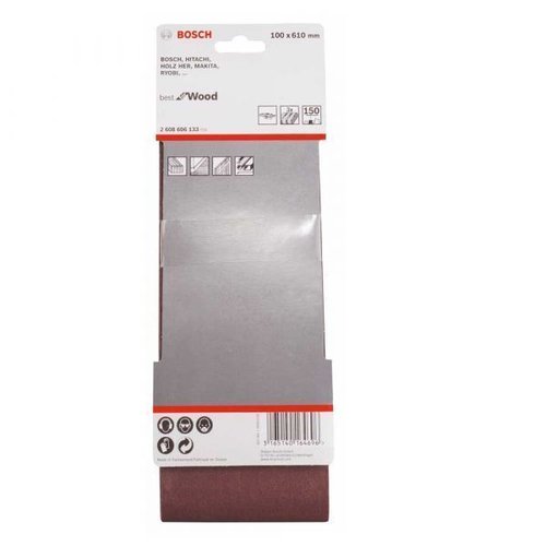 Cinta De Lixa X440 100X610Mm G150 Pacote Com 3 Unidades- Bosch 2608606133