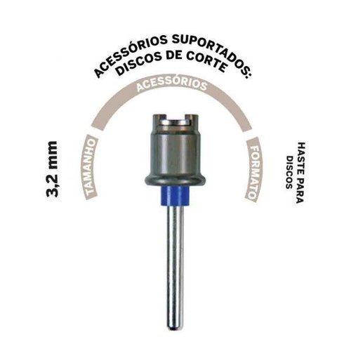 Haste Mandril Dremel Ez402 Para Discos De Sistema Ez Lock Troca Rápida 2615E402Ae