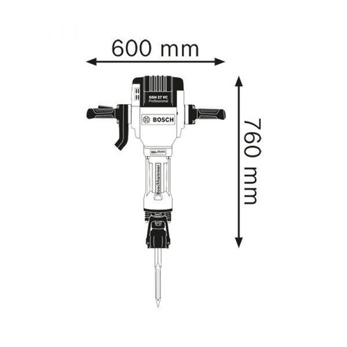 Martelo Demolidor Gsh 27 Vc – Bosch  061130A0E0