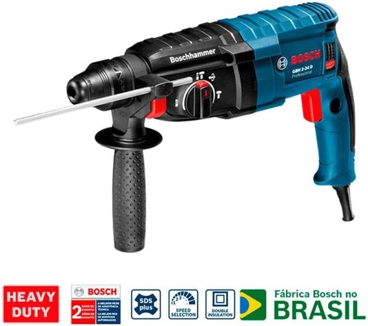 Martelo Perfurador Rompedor Gbh 2-26 Dre Com Maleta Bosch 220V 06112537E0