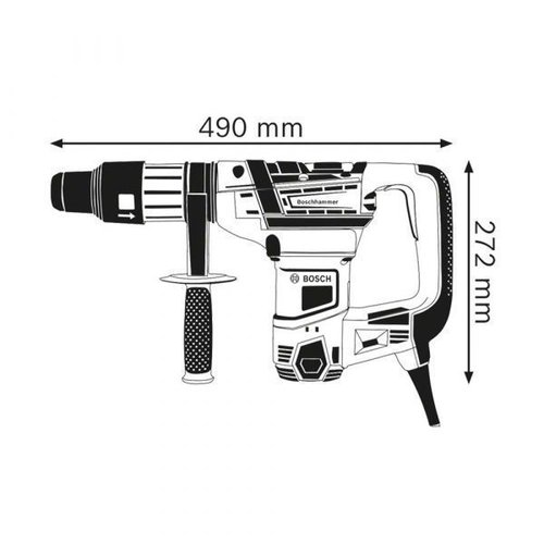 Martelo Perfurador Rompedor Sds Max Gbh 5-40 Dce 1150W Com Maleta - Bosch 6112640