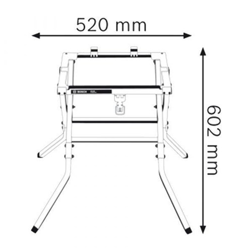 Mesa Móvel Para Serra Circular De Bancada Gta 600 Bosch 0601B220G0